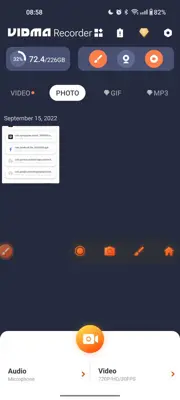 Vidma Recorder android App screenshot 7